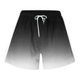 thumbnail image 4 of uublik Compression Shorts for Women Loose Super Soft Drawstring with Pockets Lounge Shorts Black, 4 of 4