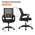 thumbnail image 6 of YRLLENSDAN Conference Room Chairs Mesh Office Chair with Wheels Rolling Desk Chair with Arms Mesh Computer Chair for 250lb Adults Study Chair Adjustable Height 2 Pack,Black, 6 of 7