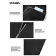 thumbnail image 5 of GIRUNS Men's Casual Varsity Jacket Vintage Suede Bomber Jackets Lightweight Outerwear Coat Black 2XL, 5 of 6