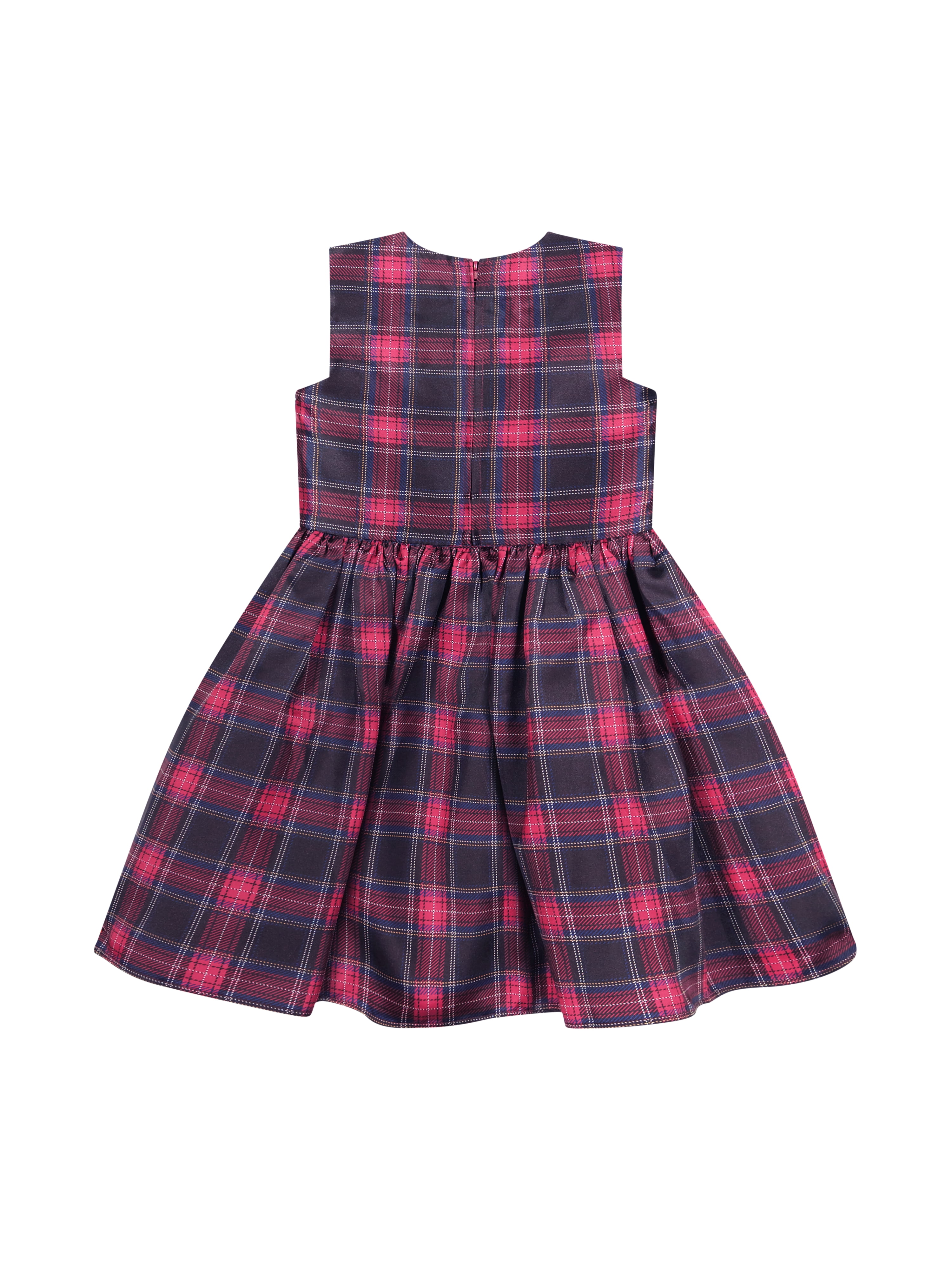 Kensie Girl Sleeveless Plaid Dress and Velvet Coat Set, Sizes 4-12