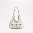 thumbnail image 2 of Venta al por mayor de productos de primera calidad de cuero Hunan, productos más vendidos, versión coreana premium para mujer, bolso de mano con personalidad simple, bolso de hombro, 2 of 4