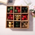 thumbnail image 1 of Juego de 54 bolas de purpurina para decoración de bolas colgantes de árbol de Navidad (3 cm54 piezas) Ndcxsfigh Nuevos Originales, 1 of 9
