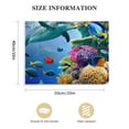 thumbnail image 3 of JRXY Bathroom Canvas Wall Art Sea Turtle Wall Decor for Living Room Colorful Fish Coral Dolphin Ocean Theme Underwater World Pictures for Bedroom Navy Seascape Artwork Framed 20x16in, 3 of 6