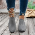 thumbnail image 5 of Women's Platform Walking Shoes Lace Up Sneakers Breathable Upper Lightweight Casual Footwear Comfortable Thick Sole Perfect for Work Travel and Casual Occasions Gray 44, 5 of 6