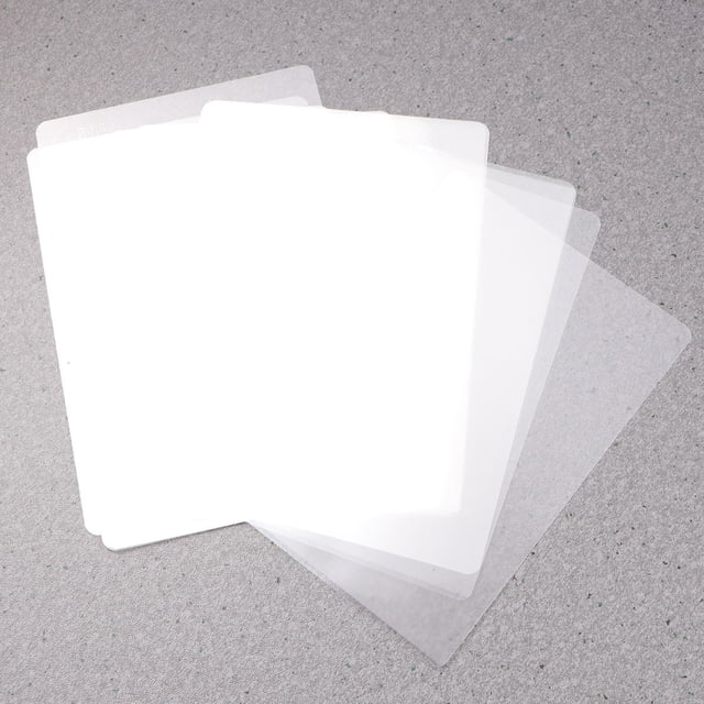 Minkissy 200 Pcs Feuilles de Plastification Imperméables Film PET pour Protection de Documents Maison Bureau