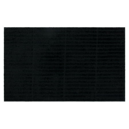Mohawk Sanctuary Bath Mat Soft Absorbent Quick Dry Machine Washable Non-Slip Bathroom Mat, Black, 17" x 24"