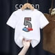 thumbnail image 2 of Camiseta de algodón para niños y niñas, divertida camiseta con estampado de números de cumpleaños de coche, ropa para niños de 1 a 9 años, regalo de cumpleaños, camiseta linda para niños, 2 of 5