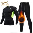 thumbnail image 2 of Conjunto de 2 piezas de ropa interior térmica para hombre, calzoncillos largos de forro polar cálidos de invierno, mallas térmicas para hombre, camisetas deportivas de compresión, conjunto de pijama, 2 of 4