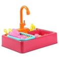 thumbnail image 1 of Fregadero juguete eléctrico agua reciclaje lavavajillas niños cosplay simulación responsabilidad toys cocina accesorios de juguete rojo Methold FN001334-02, 1 of 6