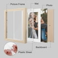 thumbnail image 2 of Unique Bargains Picture Frame Rustic Texture Frame Distressed Farmhouse Beige -2Pcs 5x7, 2 of 6