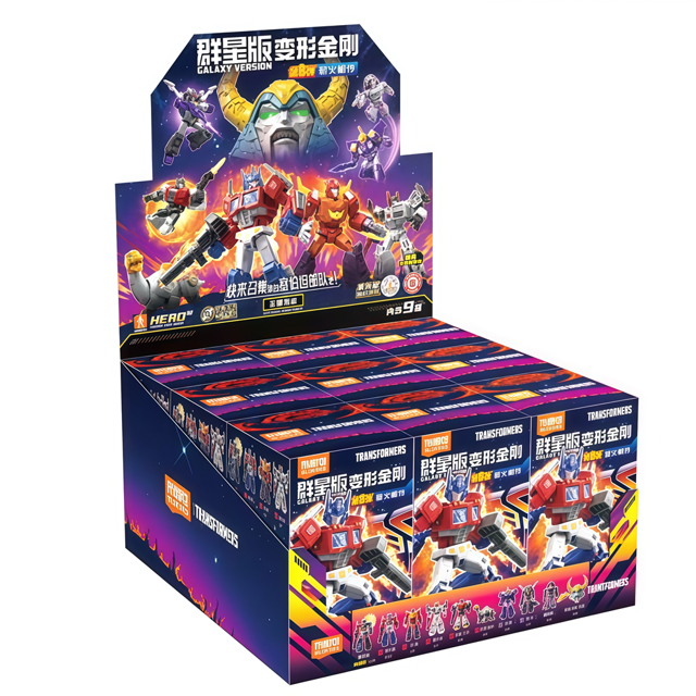 Building blocks DIY Optimus Prime Megatron Bumblebee Blind box Movable Figure Collection KidsToy