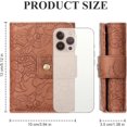 thumbnail image 4 of 1pcs Wallets for Women Trifold Ladies Wallet Credit Card Holder Coin Pocket with ID Window.,Brown, 4 of 8