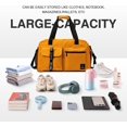 thumbnail image 5 of Cut Tote Bag for Women Men Travel Duffle Bag Gym Bag Carry On Bags for Airplanes Overnight Bags for Girls Weekender Bag for Dance Sports Hospital Bag Workout Bag Orange, 5 of 7
