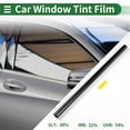thumbnail image 3 of Unique Bargains Universal Car Window Tint Film Privacy Film 9.84 ft x 23.62 inch Carbon 1PLY PET Light Black 1 Pc VLT 38% IRR 32% URV 74%, 3 of 8