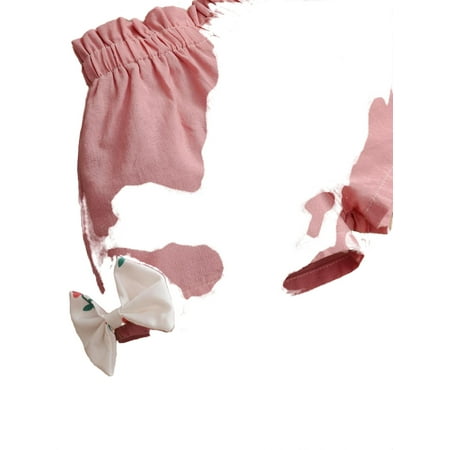 

Cute Floral Print Square Neck Sleeveless Multicolor Baby Sets (Baby s)