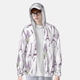 thumbnail image 4 of Haiem Lavender Flowers UPF 50+ Fishing Shirts for Men Long Sleeve UV Sun Protection Hoodie Non-Mask Outdoor Hiking Shirts, 4 of 9