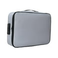 thumbnail image 3 of Sac Ignifuge pour Documents Portable à 3 Couches pour Armoire de Rangement de Bureau Documents Gris avec Serrure, 3 of 8