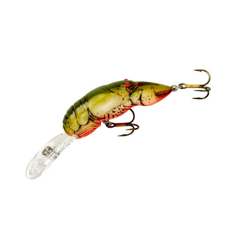 UPC: 0020554001025 | Rebel Wee Craw Crankbait Chartreuse Brown 2 1/5 oz.