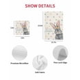 thumbnail image 7 of Happy Easter Kitchen Dish Towels for Drying Dishes Set of 3, Spring Rabbits Polka Dots Beige Burlap Waffle Weave Microfiber Hand Tea Bathroom Towels Quick Dry & Absorbent Towel 15.7x23.6, 7 of 7