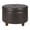 Brown, variant on Leatherette Upholstered Ottoman with Single Button Tufted Lift Top Storage Green
