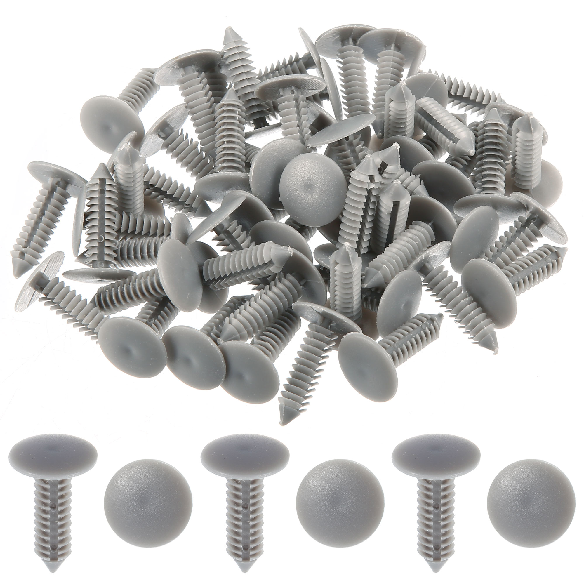 25x Grey 7mm Trim Clips Universal Fastener 186B – Door Panel, Interior, Plastic Rivet – OEM Referenz 186B