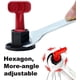 thumbnail image 2 of Tile Leveling System Kit 100 pcs tile leveler spacers, 2 special wrenches, 2 of 3