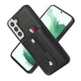 thumbnail image 3 of Dteck for Samsung Galaxy S22 Case, PU Leather Adjustable Loop Strap Case with Hidden Cart Slot Shockproof Protective Case for Samsung S22 6.1" 2022 Ladies Women Men, Black, 3 of 15
