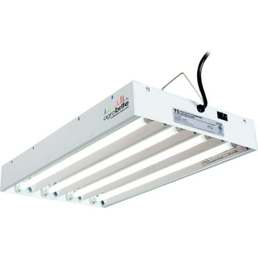 KUF Agrobrite FLT24 T5 Fluorescent, 2 Foot, 4 Tube Grow Light System, 2-Feet, White