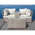 thumbnail image 2 of Living Source International 4-Piece Wicker / Rattan Seating Group in Gray Finish, 2 of 3