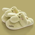 thumbnail image 2 of XXWXYD Bunny Plush Slippers with Long Ears, 𝖢ozy Winter Furry House Shoes for Kids, Soft Flufy Indoor Slippers for Boys Girls Non-Slip Warmth, 2 of 6