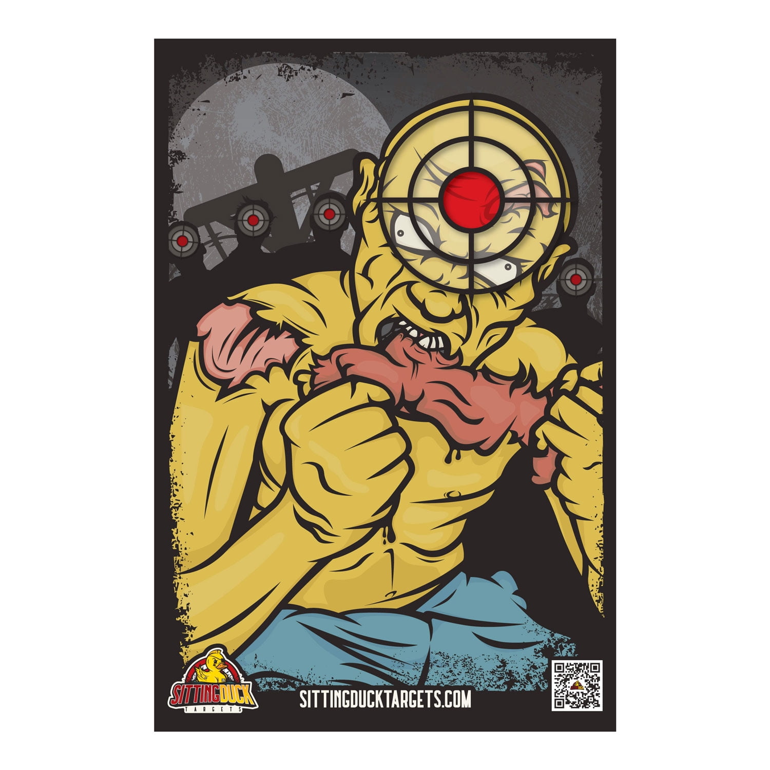 Zombie Target Variety Pack | 12x18 Inch Premium Zombie Targets | Sitting Duck Targets (25 Targets)