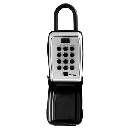 Master Lock 5422D Set Your Own Combination Push Button Portable Lock Box, 5 Key Capacity,