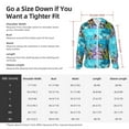 thumbnail image 5 of Fuzoiu Corals and Tropical Fish Print Unisex Sun Protection Hoodie,UPF 50+ Light Jacket,Full Zip Sun Protection Hoodie,Long Sleeve Sun Shirts,for Outdoor Activities-Medium, 5 of 7