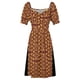 thumbnail image 4 of Patrón de pasta en vestido de manga corta granate vestidos de ceremonia vestidos de mujer verano 2025, 4 of 6