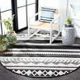thumbnail image 6 of SAFAVIEH Cottage Fitzroy Geometric Indoor/Outdoor Area Rug, Ivory/Black, 9' x 12', 6 of 10