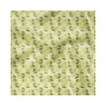 thumbnail image 1 of Floral Yellow Decorative Napkins Set of 4, Botanical Pattern Little Flora and Exotic Leaves, Silky Satin Fabric for Brunch Dinner Party, 12", Avocado Green, by Ambesonne, 1 of 2
