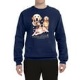 thumbnail image 2 of If It's Not a Golden Retriever It's Just a Dog Gift | Mens Dog Lover Crewneck Graphic Sweatshirt, Navy, 2XL, 2 of 3