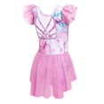 thumbnail image 2 of Arshiner Girls Ruffle Sleeve Ballet Leotard Criss-Cross Back Dance Dresses | Girls Ballet Leotard with Shiny Skirt, 2-11 Years, Toddler Dance Dresses, 2 of 5