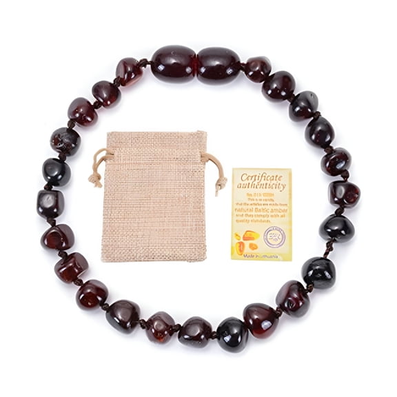 DESIGNICE Natural Amber Baby Bracelet Infant Children Diy Irregular Amber Bracelet Jewelry