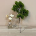 thumbnail image 3 of Moyic 4 piezas ABS fácil de instalar materiales de decoración acentos de pared únicos plantas artificiales decoraciones de interior Artesanía Verde oscuro 1, 3 of 6