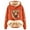 Orange, variant on Sweatshirt Women Pullover Plus Size with Adorable Cow Print Lined Long Sleeve Tops M-5XL