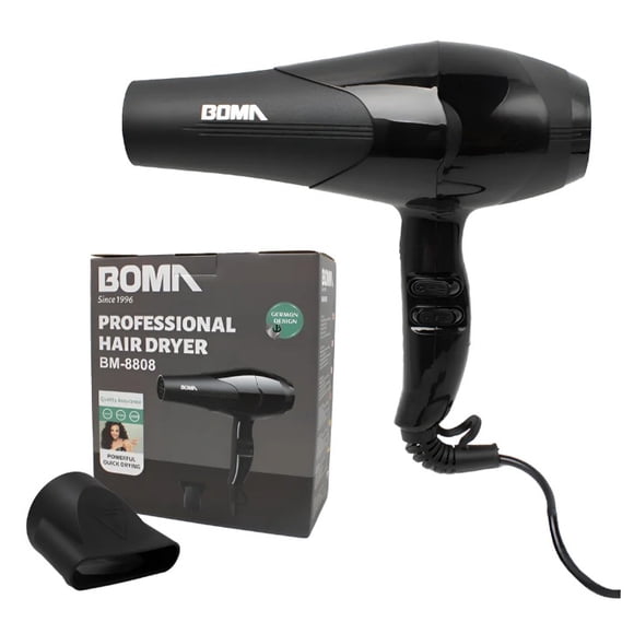Secadora de Cabello Portátil Aire Caliente y Frío Negro