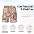 thumbnail image 5 of Lsque Mens Swim Trunks Rose Flowers Pattern - Bathing Suit Compression Liner - Beach Swim Shorts Swimwear - (S-3XL) - Stretch Quick Dry -3X-Large, 5 of 9