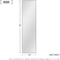 thumbnail image 4 of NeuType Full Length Floor Mirror Rectangular Black 59"x16", 4 of 7