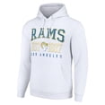 thumbnail image 2 of Unisex Starter White Los Angeles Rams Throwback Logo Pullover Hoodie, 2 of 3