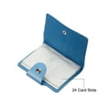 thumbnail image 3 of Uxcell Credit Card Holder, 1 Pack Slim Wallet Leather Purse Business Cards Protector with 24 Card Slots, Blue, 3 of 5
