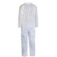 thumbnail image 3 of Tronex Multilayer Nonwoven Disposable Coveralls with Open Ankles & Elastic Cuffs, White Disposable Painting Jumpsuits, X-Large (Bag of 5), 3 of 3