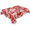 thumbnail image 2 of Valentine Tablecloth Rectangle/Oval 60x120in Valentine''s Day Love Dark Red Pink Heart Tablecloths Waterproof Table Cloth for Kitchen Indoor Outdoor Table Cover for Dining/Party Decoration, 2 of 7