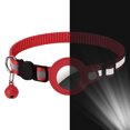 thumbnail image 1 of Collar Del Animal Doméstico Tenedor Perseguidor GPS para Apple AirTag Reflexivo Con La Campana Ajustable, 1 of 9