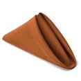 thumbnail image 1 of Tablelinensforless Serviettes en Polyester 17X17 Pouces Ensemble de 6 (Cuivre), 1 of 4